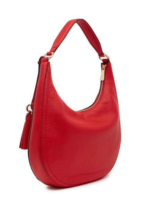 red leather hobo purse michael kors|mk shoulder bags.